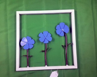 Framed Flower Wall Decor