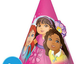 Girls Cone Hats 8ct