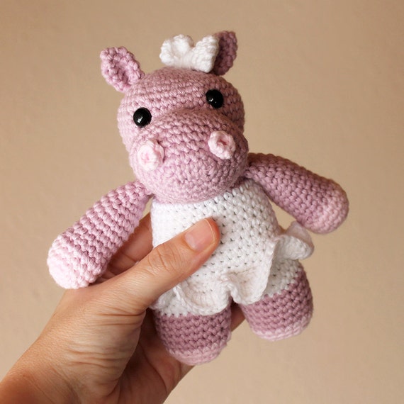 Hippo - Animalius. Amigurumi Pattern PDF, Animal Toy, Nursery Doll, Pink Crochet Pattern, Cute Children Gift, DIY, Nice Crafts, Digital File