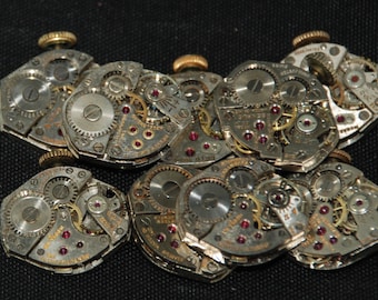 Vintage Antique Watch Movements Steampunk Altered Art R 49