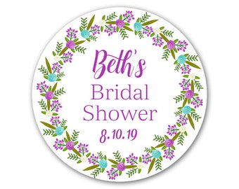 Bridal shower label | Etsy