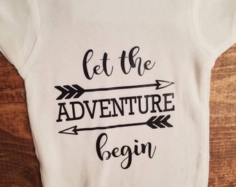 let the Adventure begin Baby Onesie
