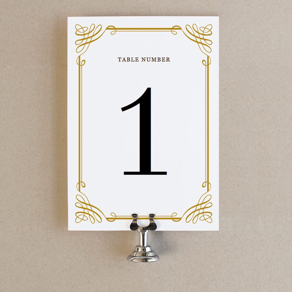 Instant Download Classic DIY Printable Table Numbers
