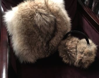 Real Coyote Fur Ear Muffs