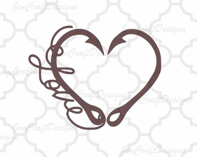 Free Free 126 Fishing Hook Heart Svg SVG PNG EPS DXF File