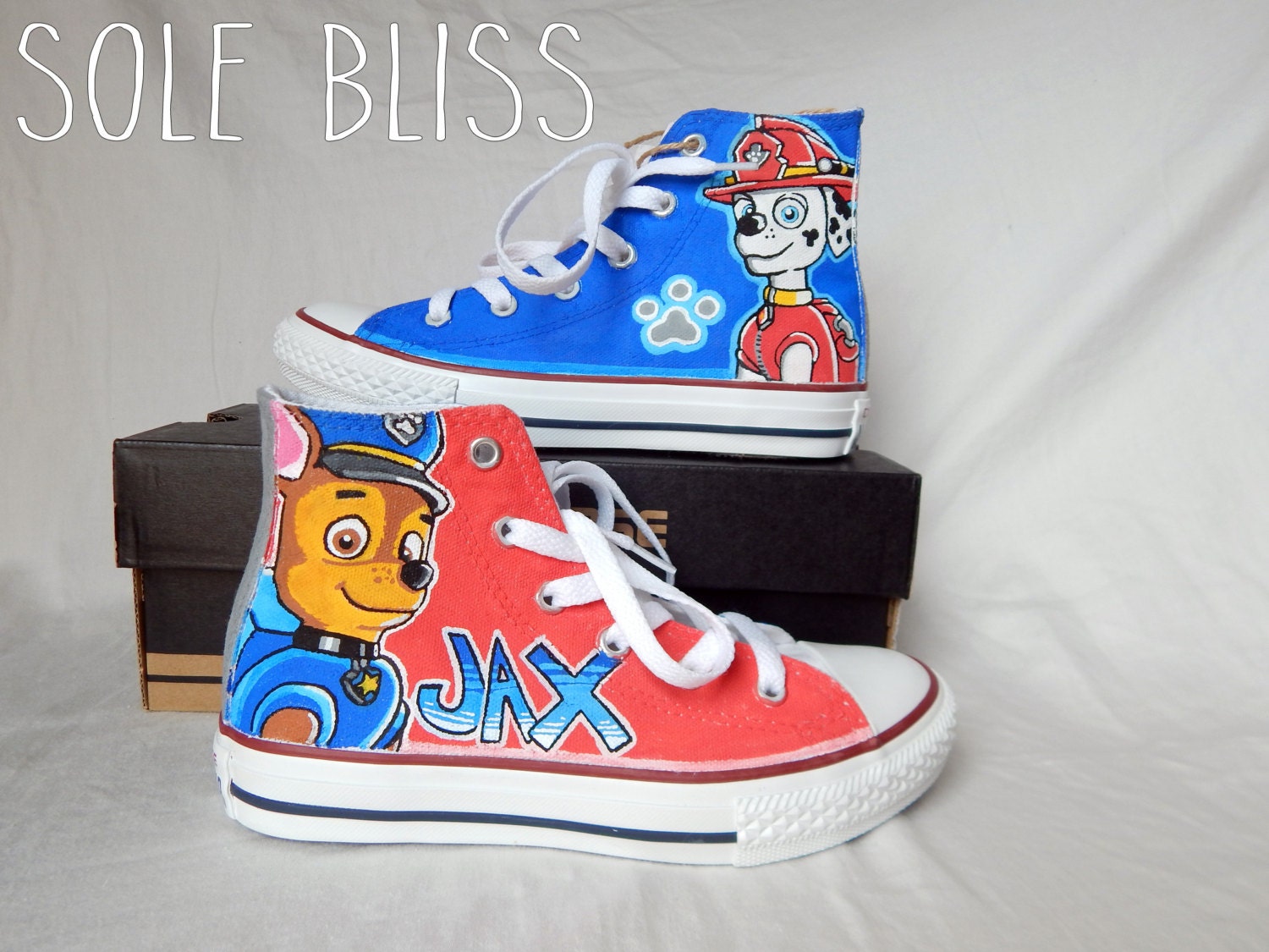 Paw Patrol/Hand Painted Shoes/Paw Patrol Party/Custom