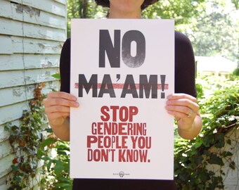 Letterpress Poster Queer Trans* Transgender Genderqueer Awareness - 11"x17" Limited Edition Typography Print - Queer Print