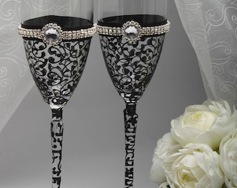 Champagne flutes Black champagne flutes Champagne flutes bulk Black champagne glasses Black champagne flutes bulk Black toasting flutes