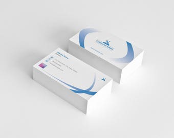 Professional Business Card Template | Printable Business Card | Illustrator Template, Instant download | V09