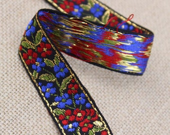 1 Yard of Brocade Ribbon Trim 0.75 Inches Wide