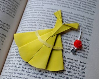 Princess origami bookmark Paper