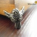 4 pc 31*32mm vintage antique brass color wood working jewelry box feet metal box Feet / box legs protection F011