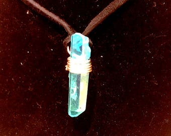 Teal Quartz Necklace