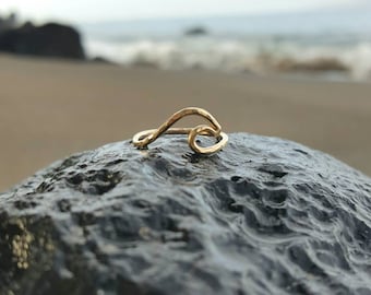 Wave Ring 14 Karat gold-filled by Mahina Spirit