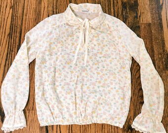 Floral Ruffle Blouse