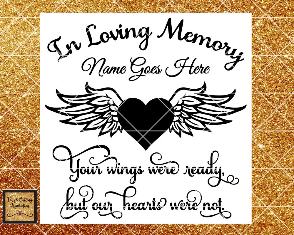 Free Free 183 Angel Wings Svg In Loving Memory Svg Free SVG PNG EPS DXF File