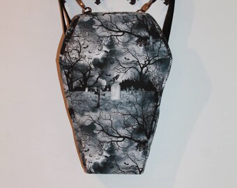 Backpack coffin "Cemetary" 3 ways to wear.
