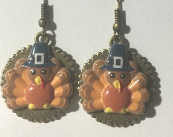 Thanksgiving Turkey Earrings