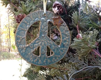 Christmas - Holiday Ornament: Peace Sign
