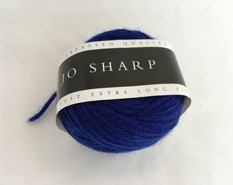 Vintage Jo Sharp 100% Australian Wool Worsted Yarn - Royal Blue - 50gr
