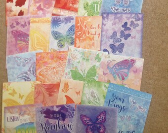 Hunky dory butterfly a6 card toppers X 22
