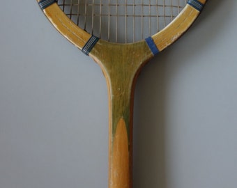 Rare condition Williams & Co Paris 1930s 1920s 1910s Driva tennis racket French racquet wall decoration antique sports collectable marked