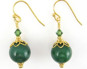 Green Aventurine Earrings