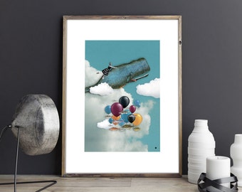 THE whale - Illustration Digital collage