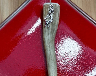 Kokopelli Antler Keychain, Antler Keychain, Kokopelli Keychain