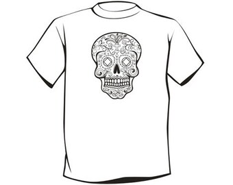 NA Sugar Skull T-Shirt - Unique 12 Step Recovery Clothing, Wearables, and Swag! ...from your friends at WoodenUrecover.com
