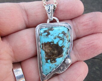 Turquoise Sterling Silver Pendant