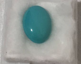 15x10mm, robin egg blue Turquoise-Oval-Cab