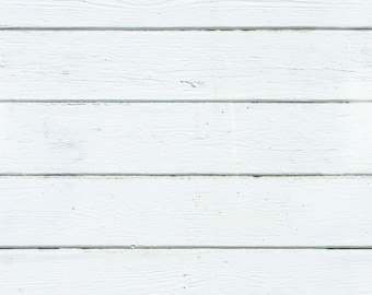 White Wood Planks Wallpaper