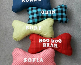 Personalized Bone Shaped Pillow for dogs