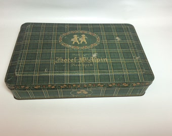 Antique Hotel McAlpin tin