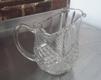 Vintage Large Retro Pressed Jug Vase