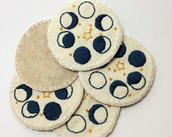 Phases of the Moon Merit Badge Patch or Pin