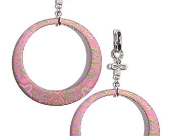 Mod Paisley Hoop earrings