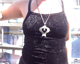Vintage 90s Black Velvet Tank Size Medium Goth Grunge