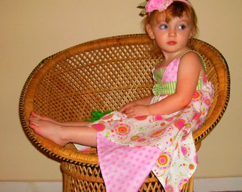 Huge Sale ... Girls Handkerchief Dress PDF Sewing Pattern Tutorial