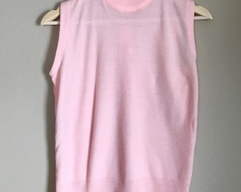 Vintage bubblegum light pink tank from the 60's