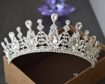 Bridal Tiara,Wedding Tiara,Royal Diadem,Gold Tiara.