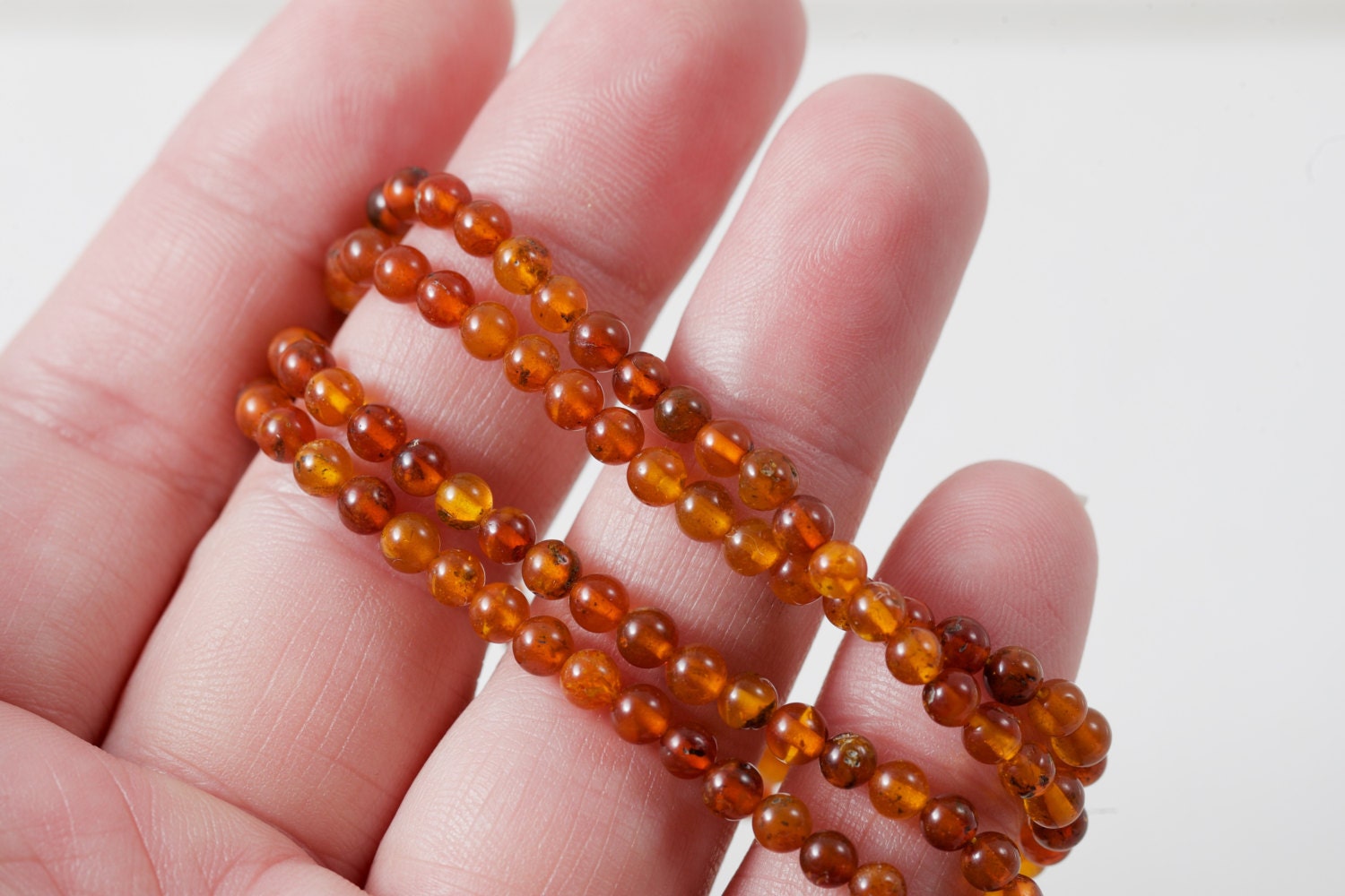 Natural Amber beads from Russia genuine real amber beads 4mm