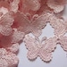 2 inch wide Butterfly Lace Trim Ribbon pink color select 0.5 yard or 1 yard