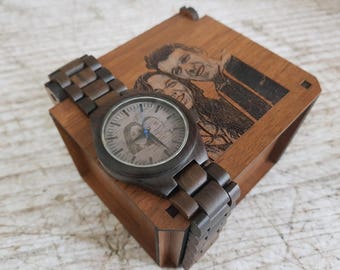 mens watch, wooden watch, men's wooden watch, personalized mens wooden watch, wood watch, mens wood watch, engraved men's wood watch, mens