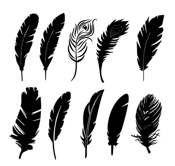 Download Feathers SVG and Silhouette Studio cutting file Instant
