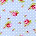 Custom Order for jbeach Tanya Whelan - Delilah Collection - Rose Buds in Blue 1 Fat Quarter