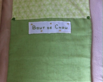 elasticated back to school linen and liberty napkin