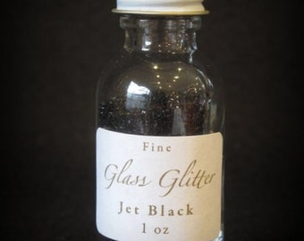 BLACK Glass Glitter From Germany by cheswickcompany
