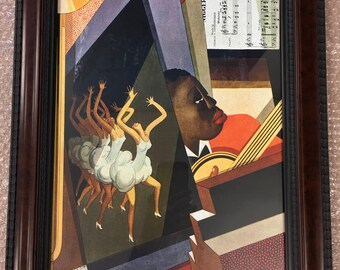 African American Vanity Fair Cover, 1928, Jazz, Framed Digital Print LGS-0207